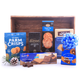 Wintry Blue Corporate Basket